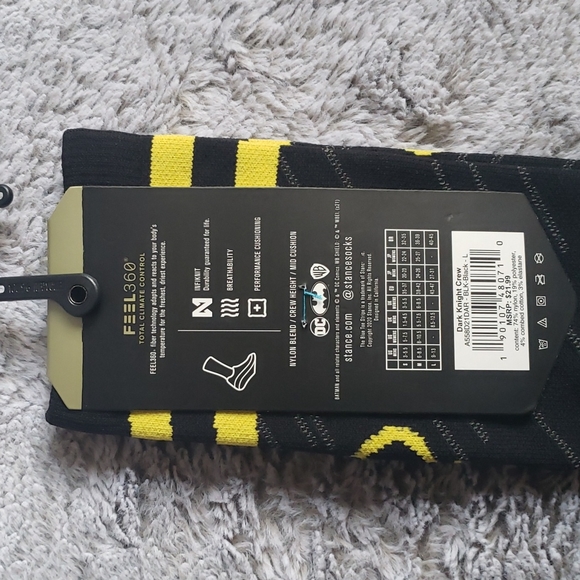 Stance Socks - Dark Knight Crew - Size Large - Picture 4 of 4